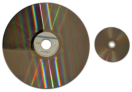  Comparaison de taille DVD LaserDisk